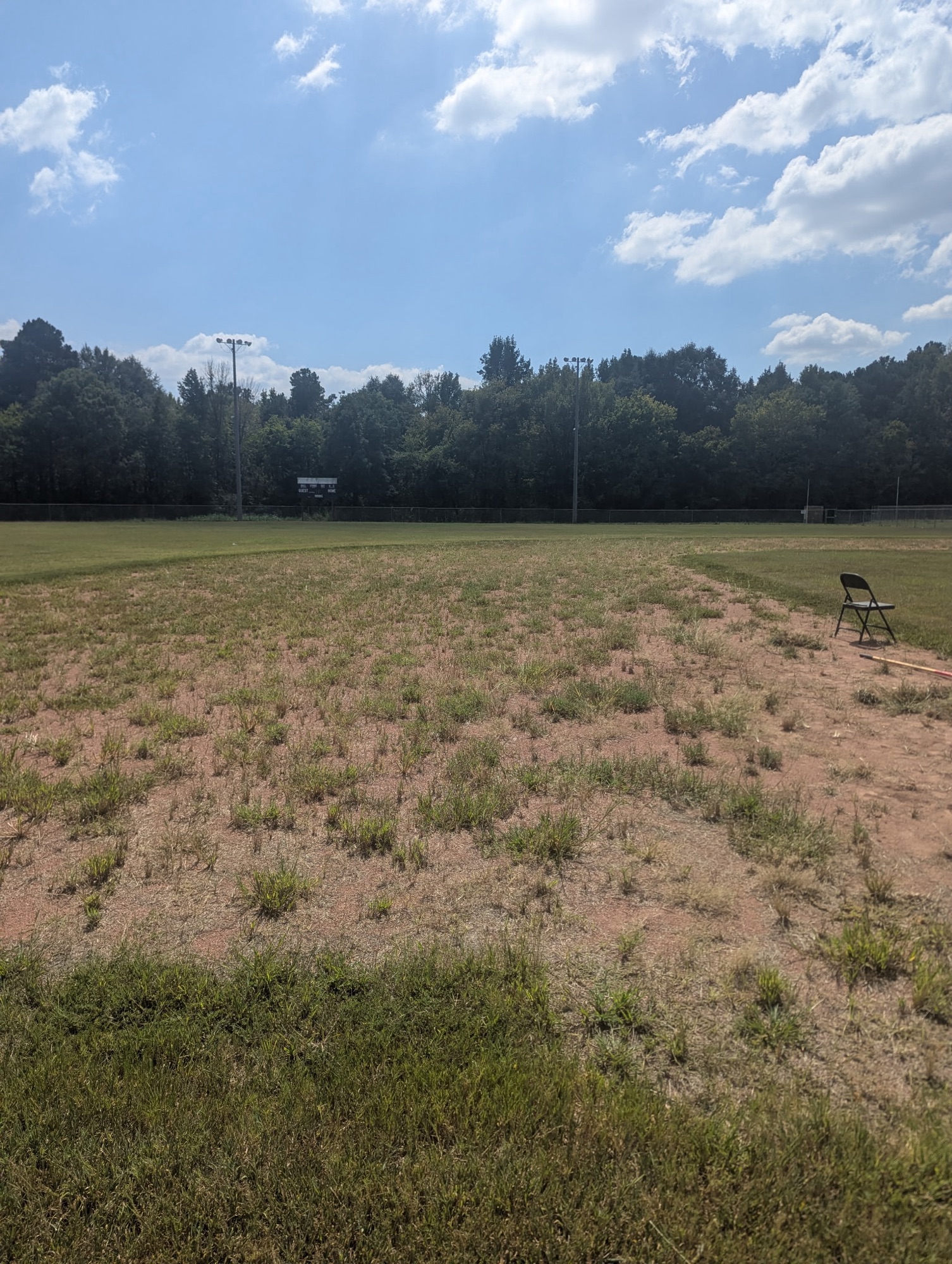 Another view of Tippy Field before cleanup