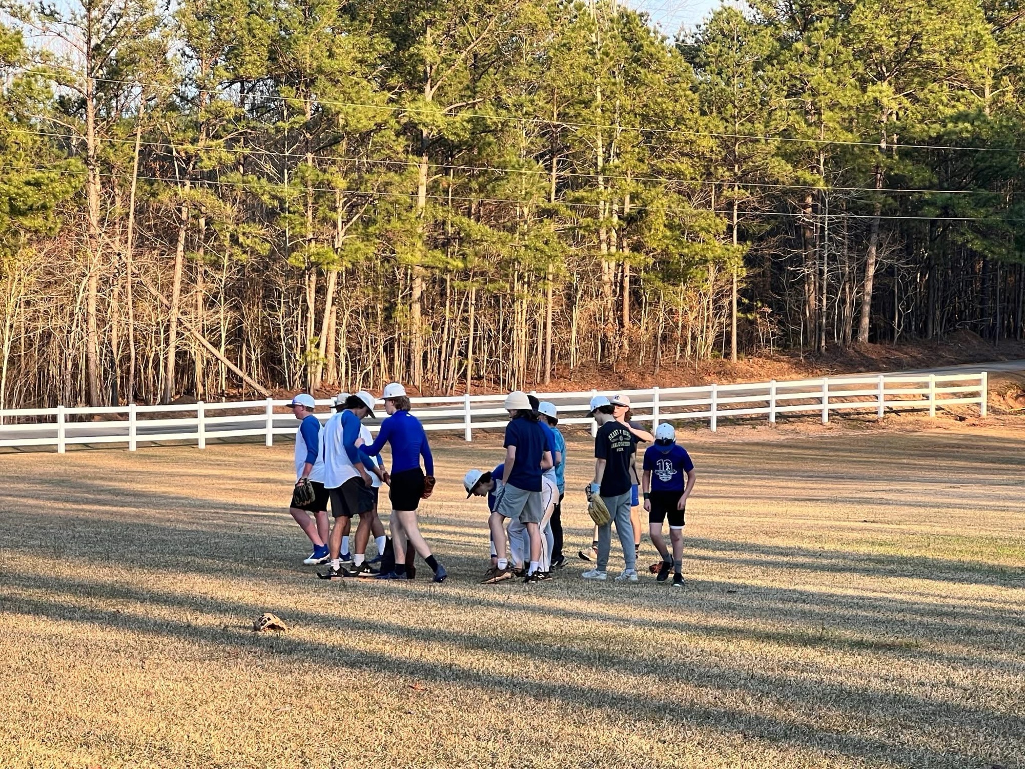 HC Baseball teammates at the 2025 retreat