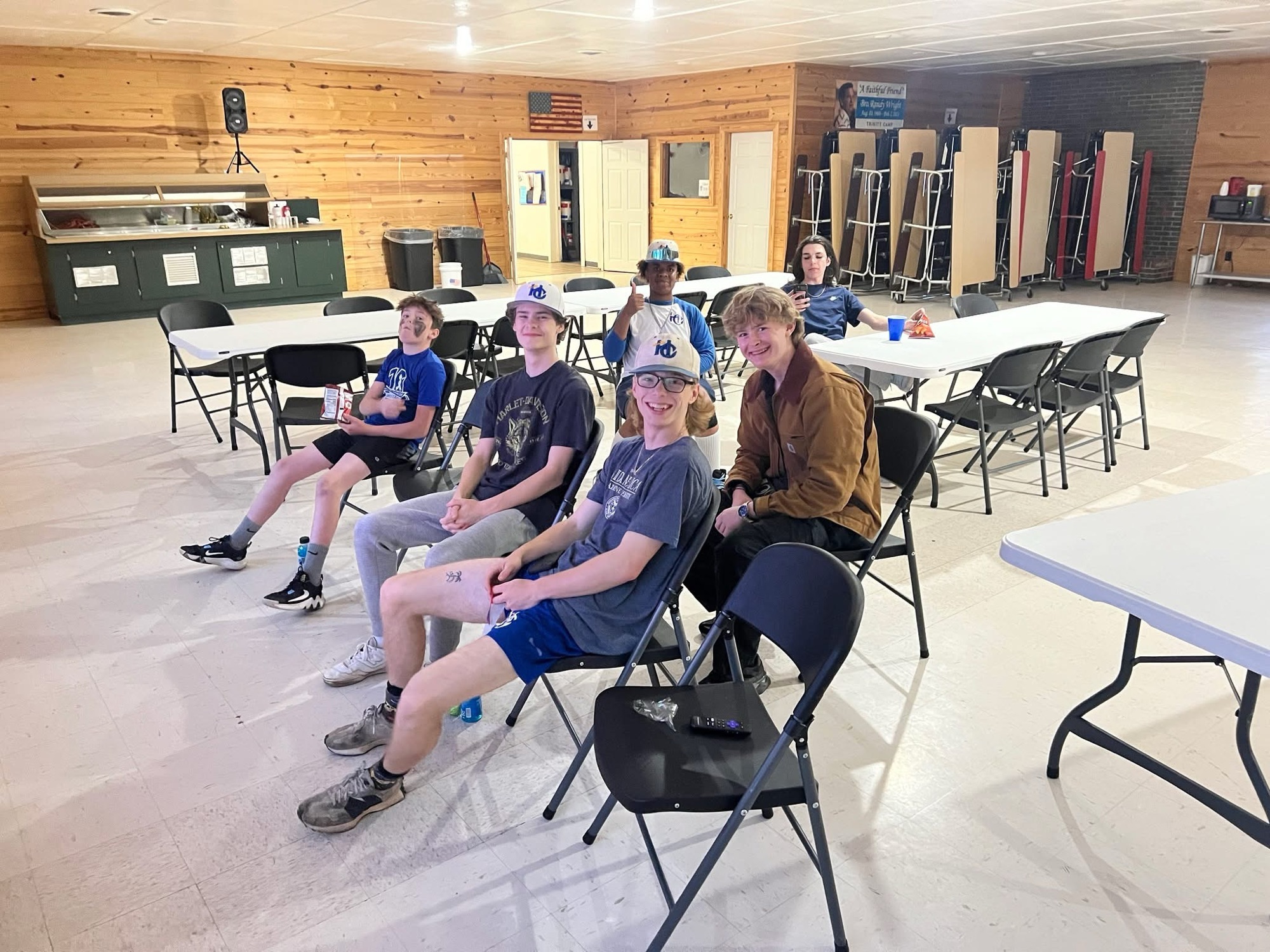 HC Baseball retreat at Trinity Free Will Baptist Camp