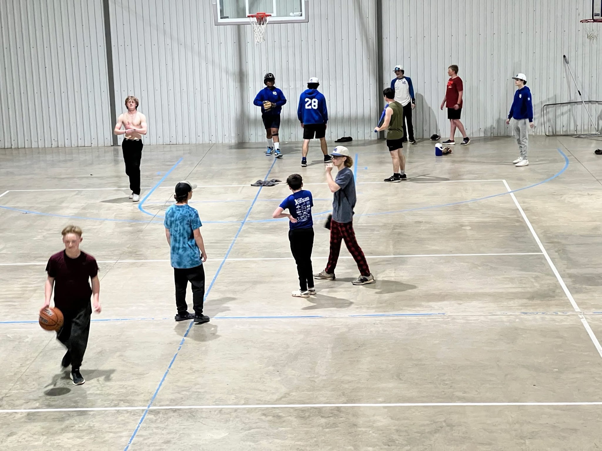 HC Baseball teammates at the 2025 retreat