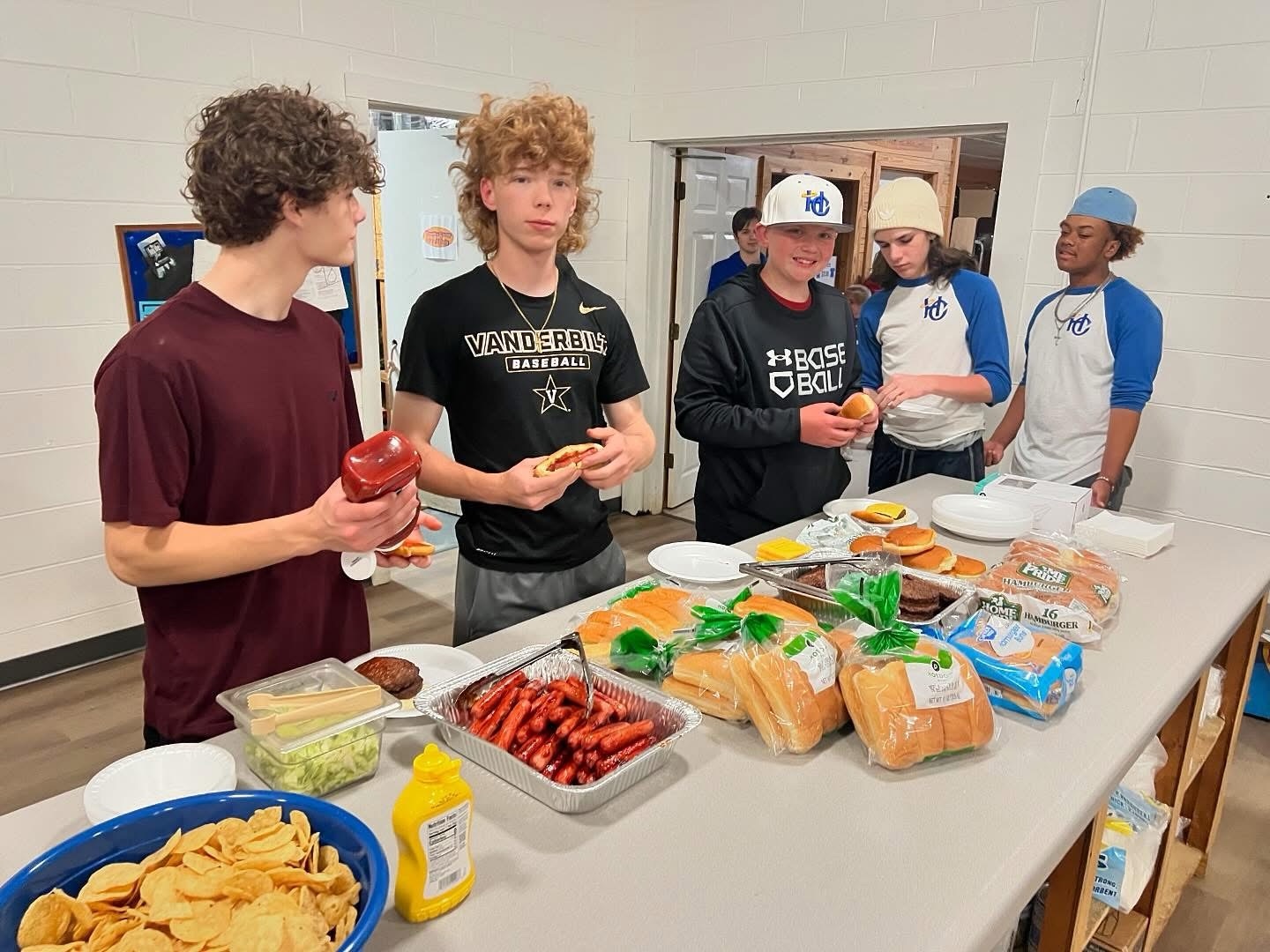 HC Baseball team retreat at Trinity Free Will Baptist Camp