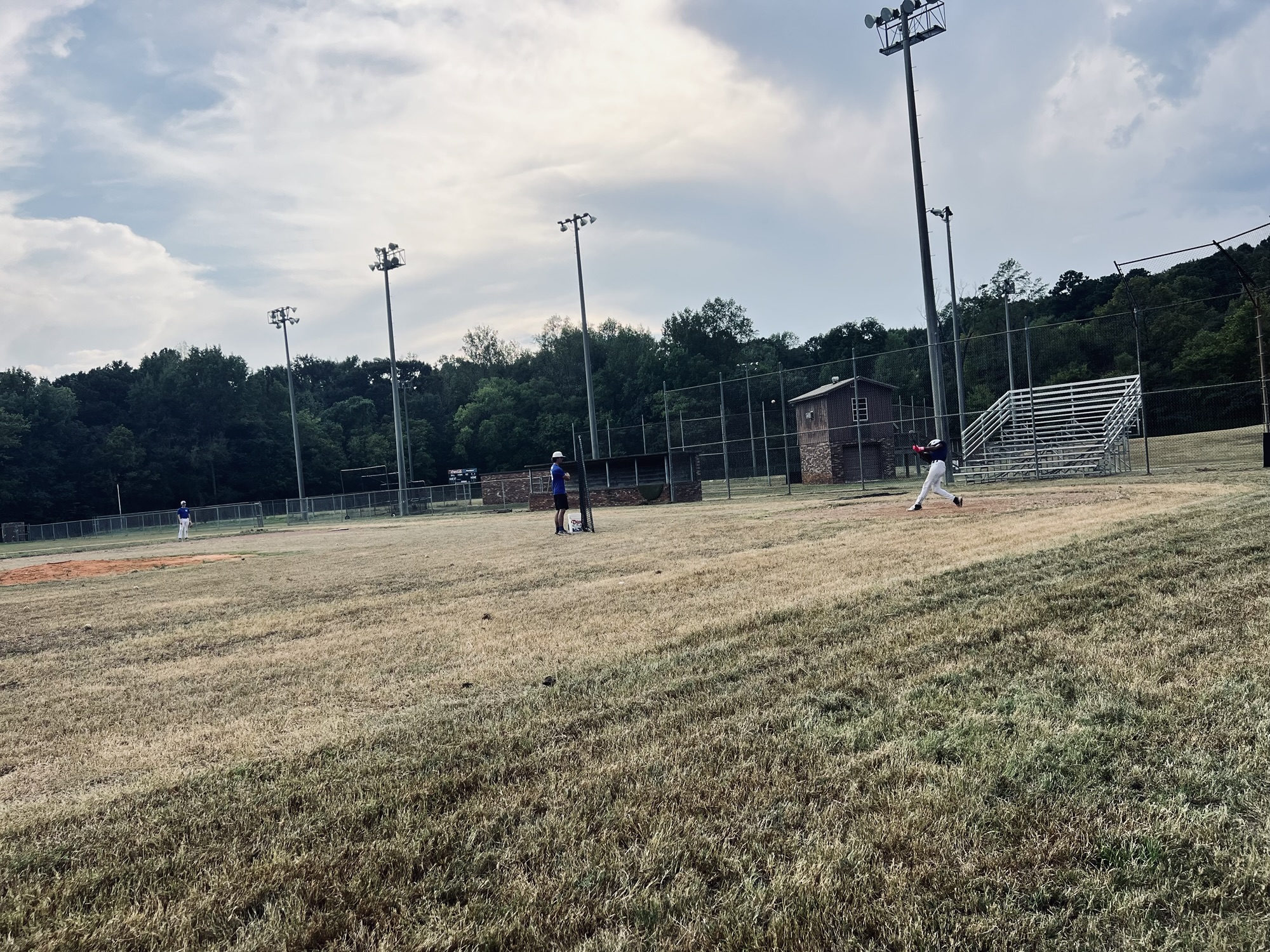 Baseball players enjoying the HC fall clinic